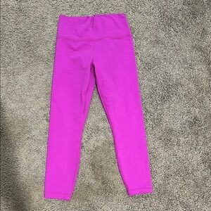 Athleta Pink Leggings Stretchy Fitted Bottoms